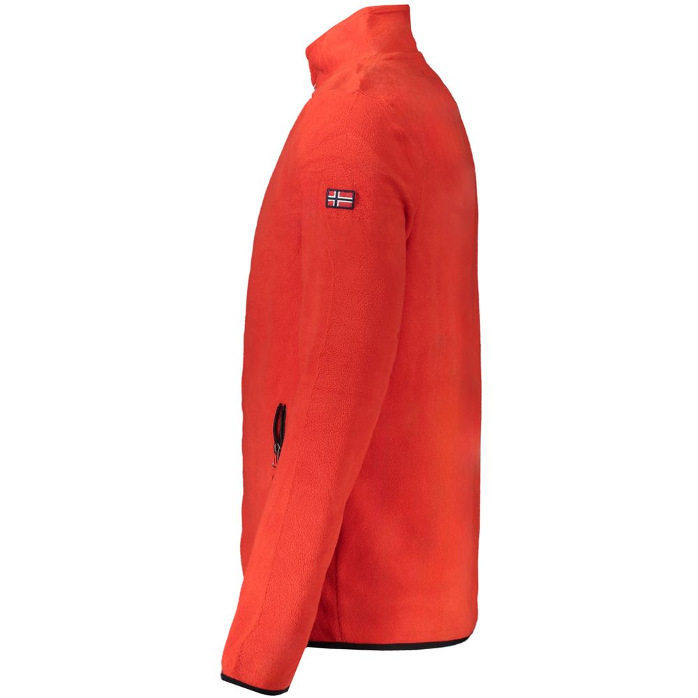Norwegen 1963 Roter Polyester-Herrenpullover