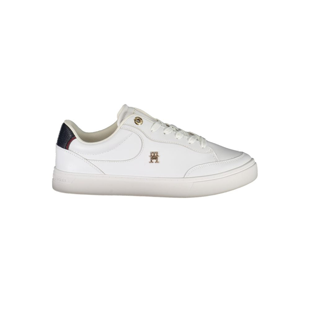Tommy Hilfiger – Weiße Leder-Sneaker für Damen
