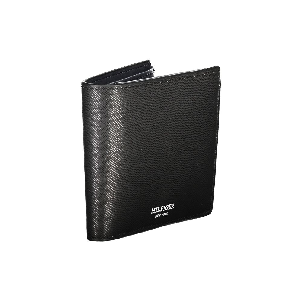 Tommy Hilfiger – Schwarze Lederbrieftasche
