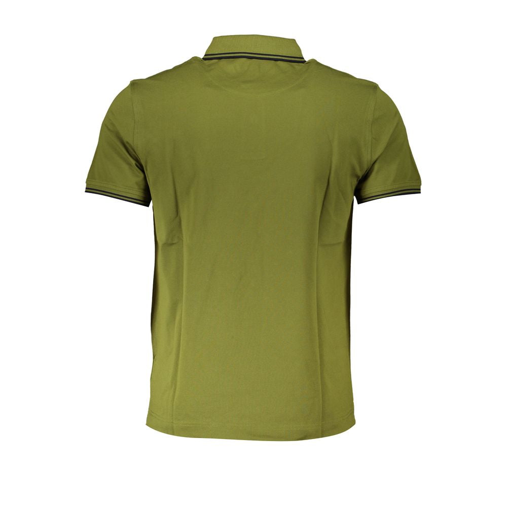 Harmont & Blaine Poloshirt in Kontrastfarbe in Scharfgrün