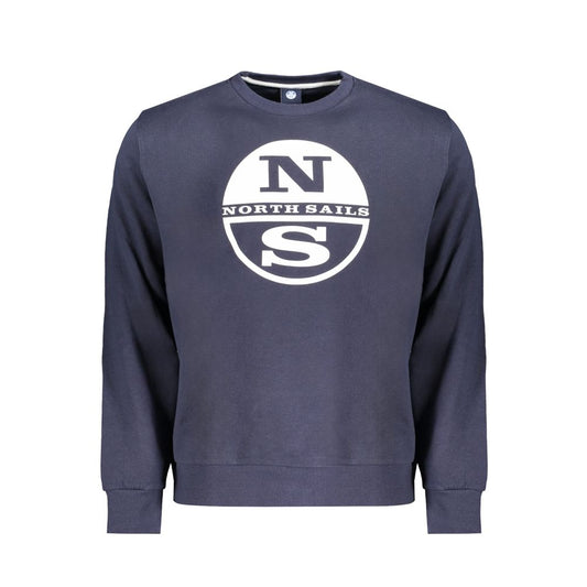 North Sails Blue Cotton Men Sweater
