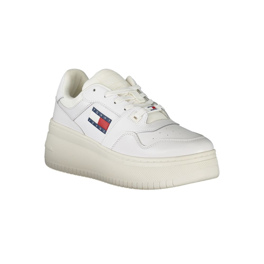 Tommy Hilfiger – Weiße Leder-Sneaker für Damen