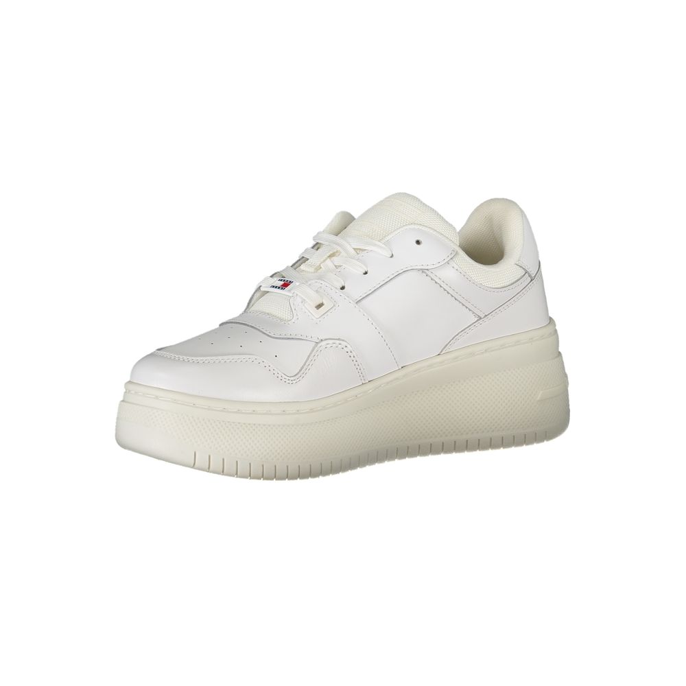 Tommy Hilfiger – Weiße Leder-Sneaker für Damen
