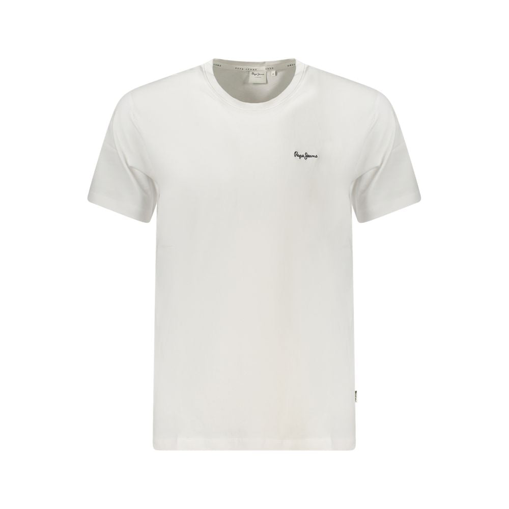 Pepe Jeans – Weißes Herren-T-Shirt aus Baumwolle