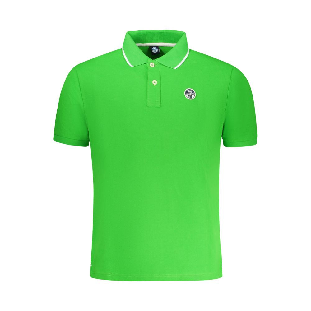 North Sails Herren-Poloshirt aus grüner Baumwolle