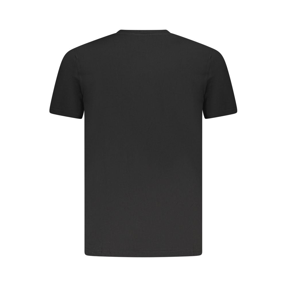 Cavalli Class Schwarzes Herren-T-Shirt aus Baumwolle