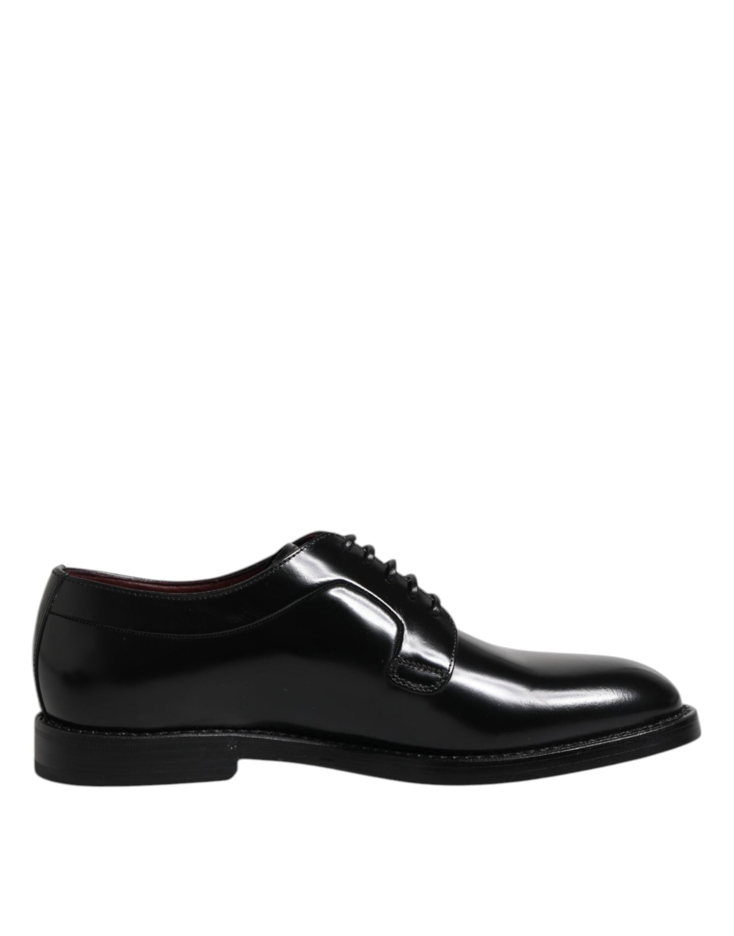 Dolce & Gabbana – Derby-Schuhe aus schwarzem Leder mit Schnürung