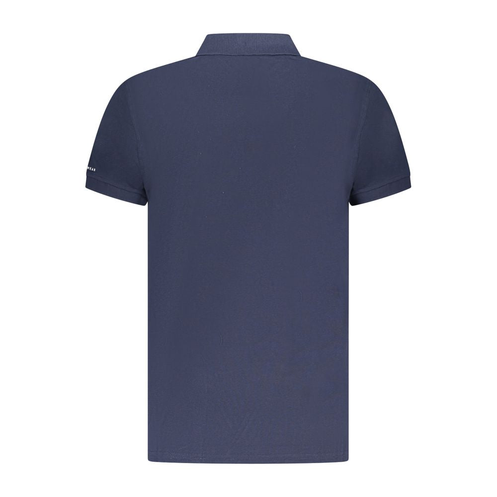 Trussardi Blaues Poloshirt aus Baumwolle für Herren