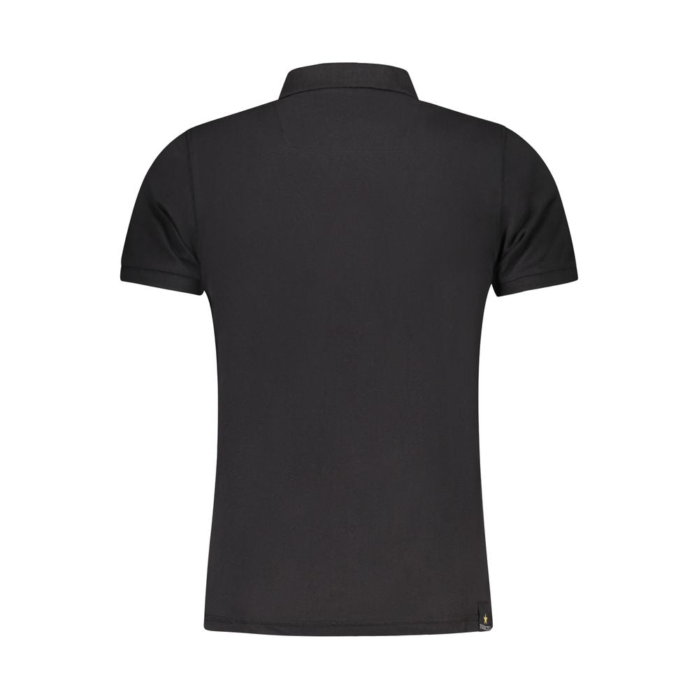 Accademia Militare Black Cotton Men Polo