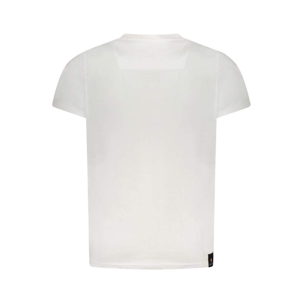Weißes Baumwoll-T-Shirt der Militärakademie