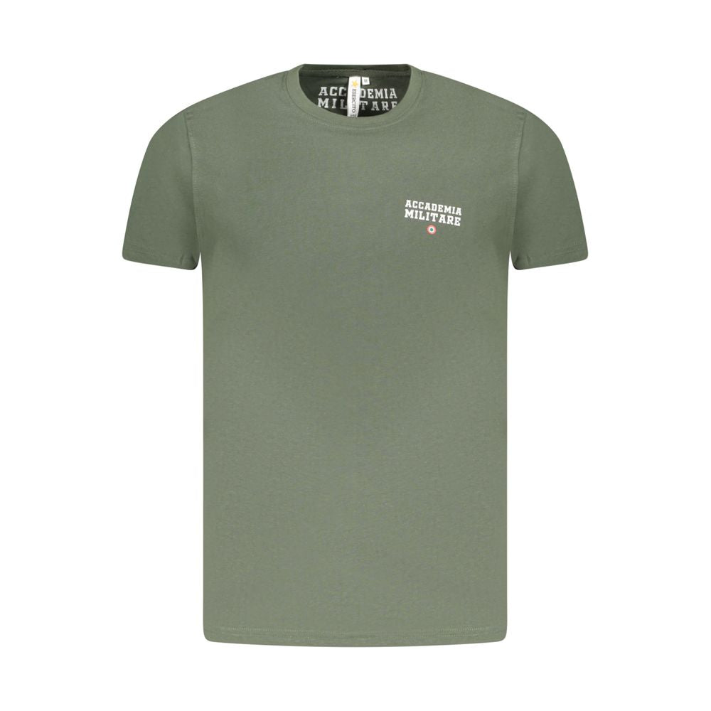 Grünes Baumwoll-T-Shirt der Militärakademie