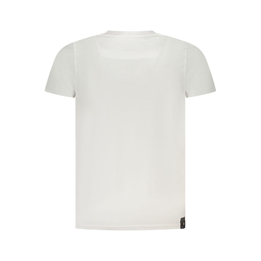 Weißes Baumwoll-T-Shirt der Militärakademie