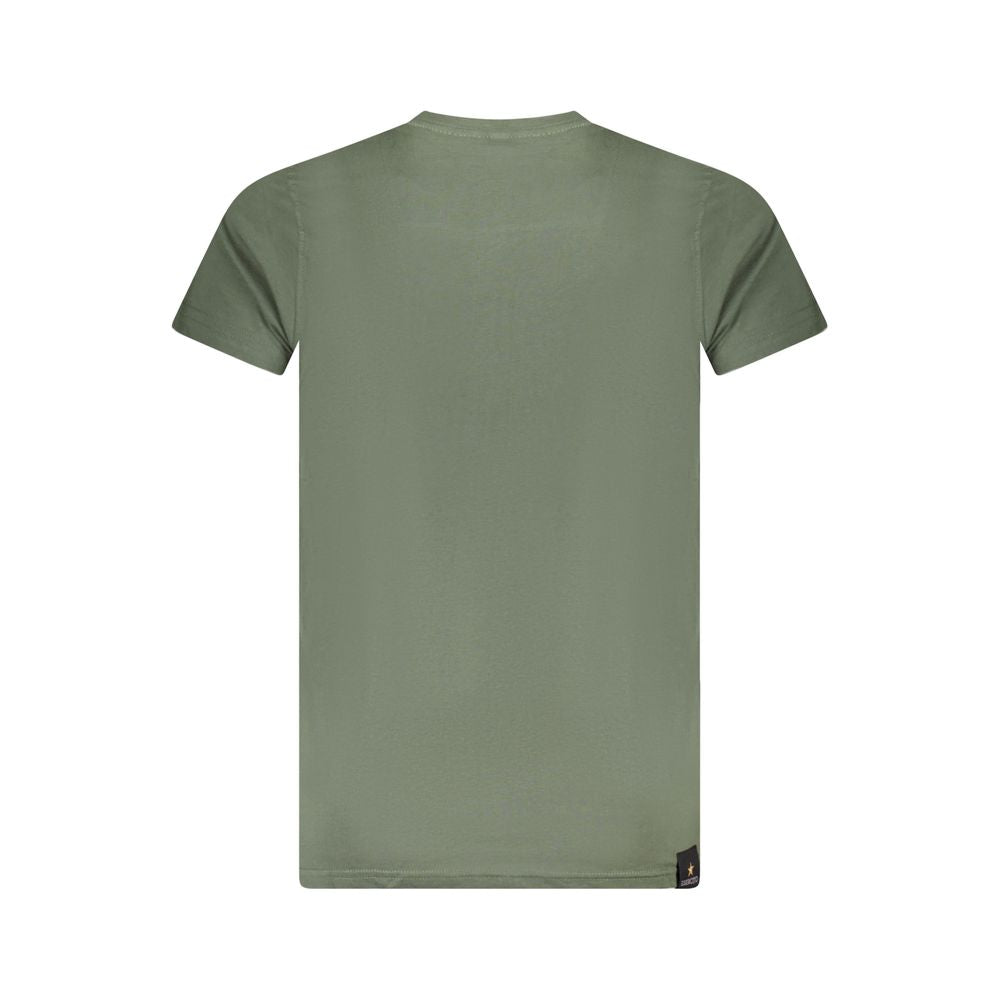 Grünes Baumwoll-T-Shirt der Militärakademie