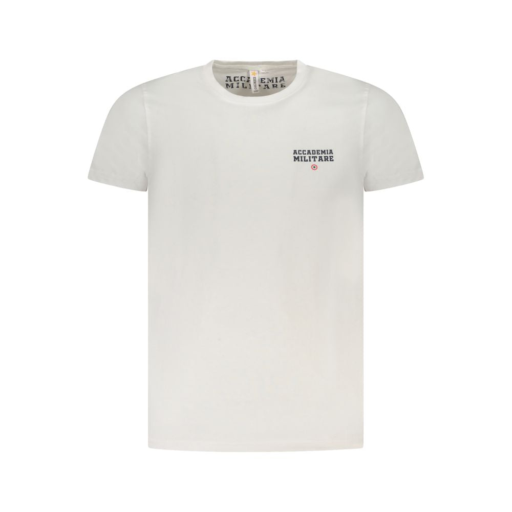 Weißes Baumwoll-T-Shirt der Militärakademie