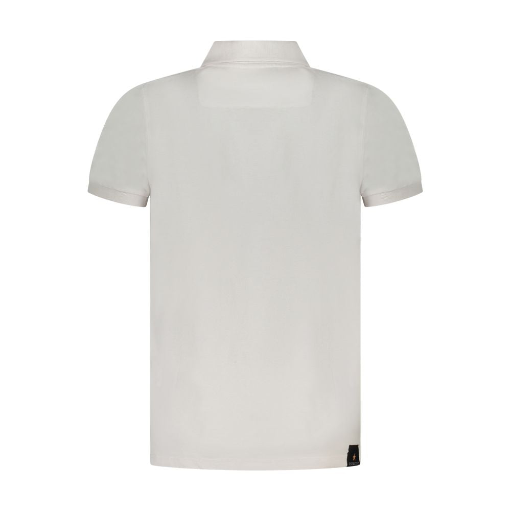 Weißes Poloshirt aus Baumwolle der Militärakademie