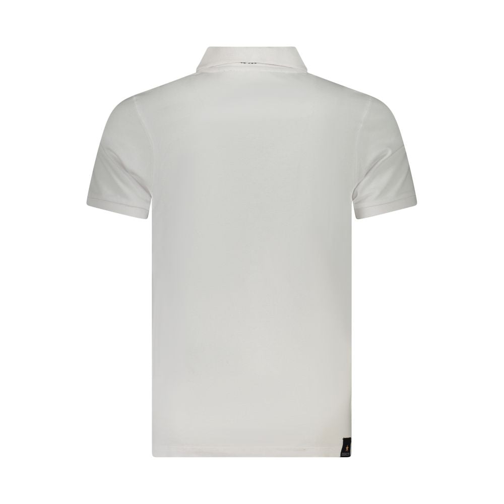 Weißes Poloshirt aus Baumwolle der Militärakademie
