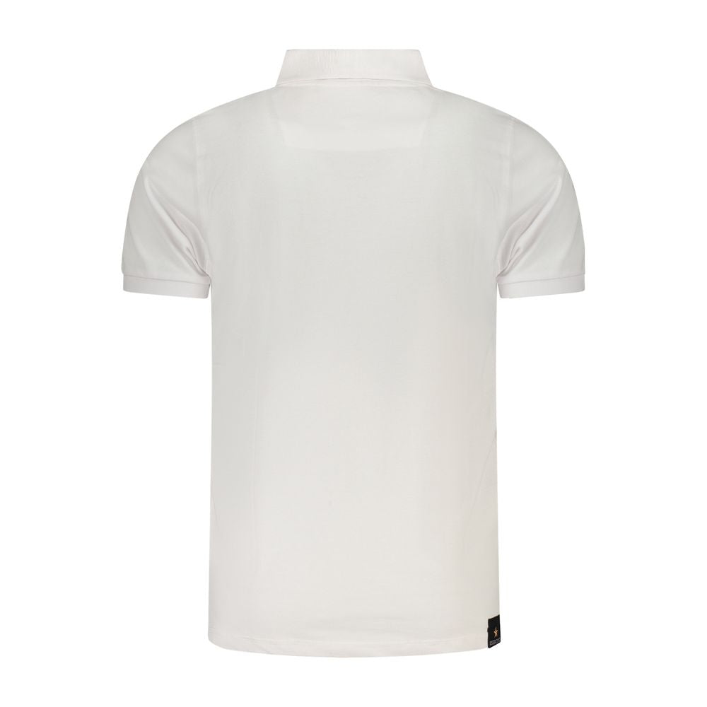 Weißes Poloshirt aus Baumwolle der Militärakademie