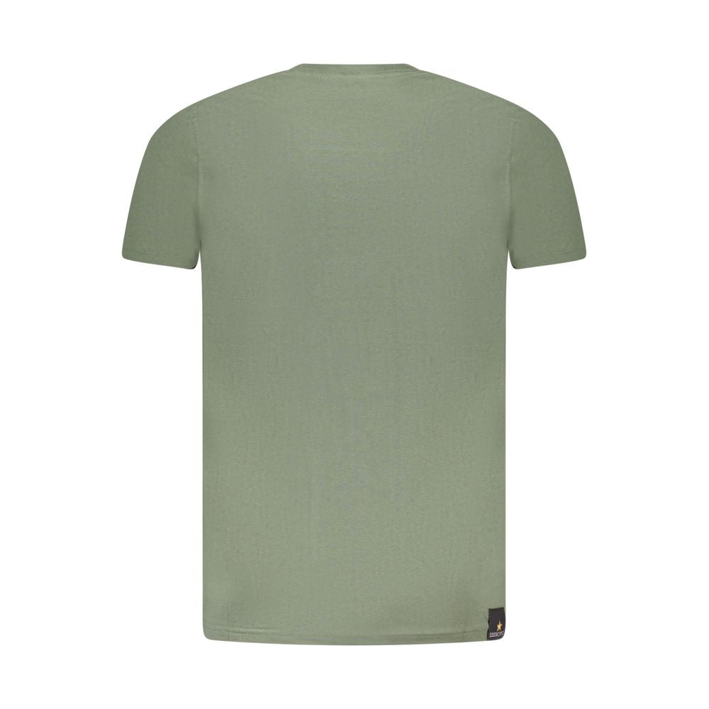 Grünes Baumwoll-T-Shirt der Militärakademie