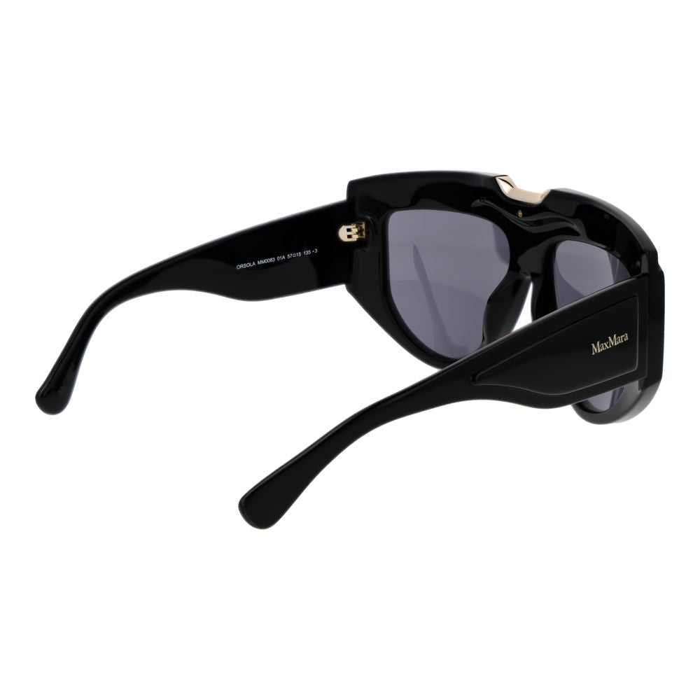 Max Mara – Schwarze Sonnenbrille für Damen