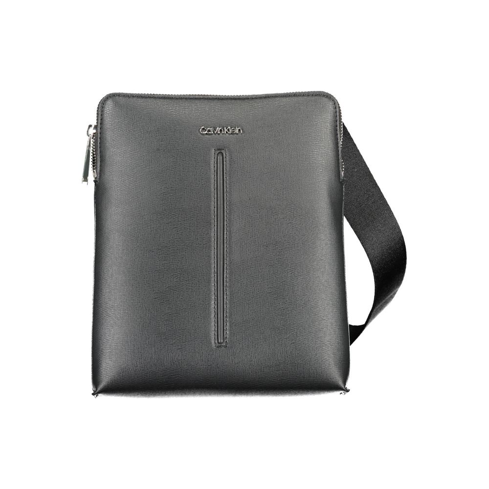Calvin Klein – Schwarze Polyester-Umhängetasche