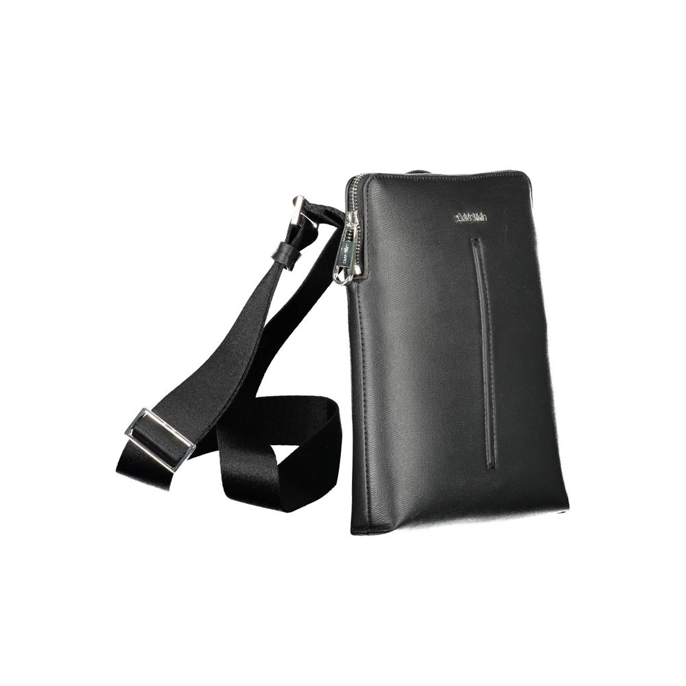 Calvin Klein – Schwarze Polyester-Umhängetasche
