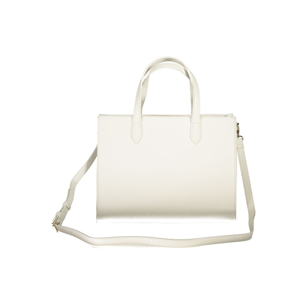 Mario Valentino – Weiße Polyethylen-Handtasche