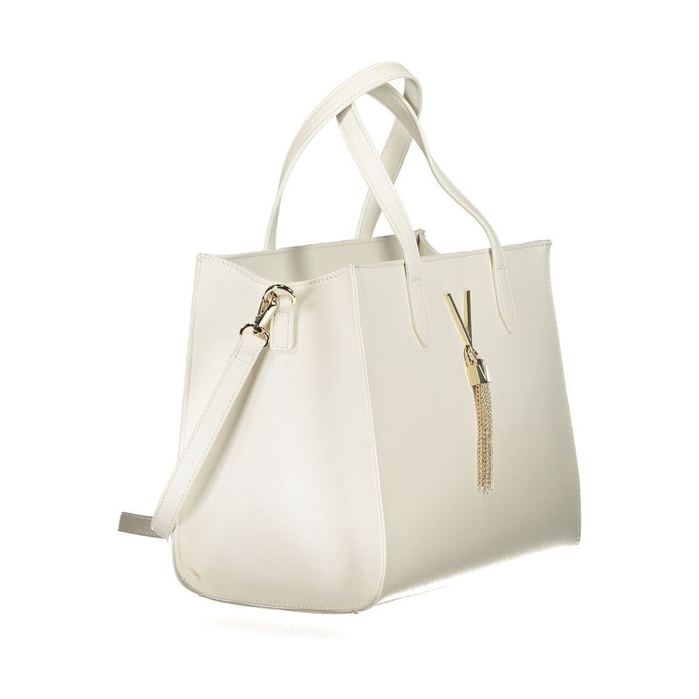 Mario Valentino – Weiße Polyethylen-Handtasche
