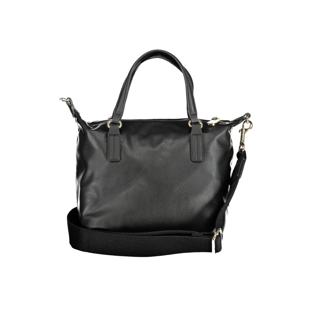 Tommy Hilfiger – Schwarze Polyester-Handtasche