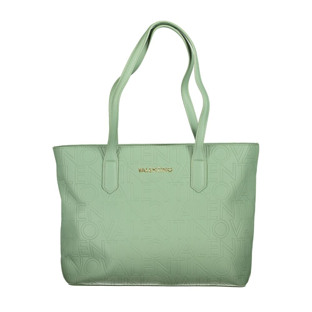 Mario Valentino Grüne Polyethylen-Handtasche
