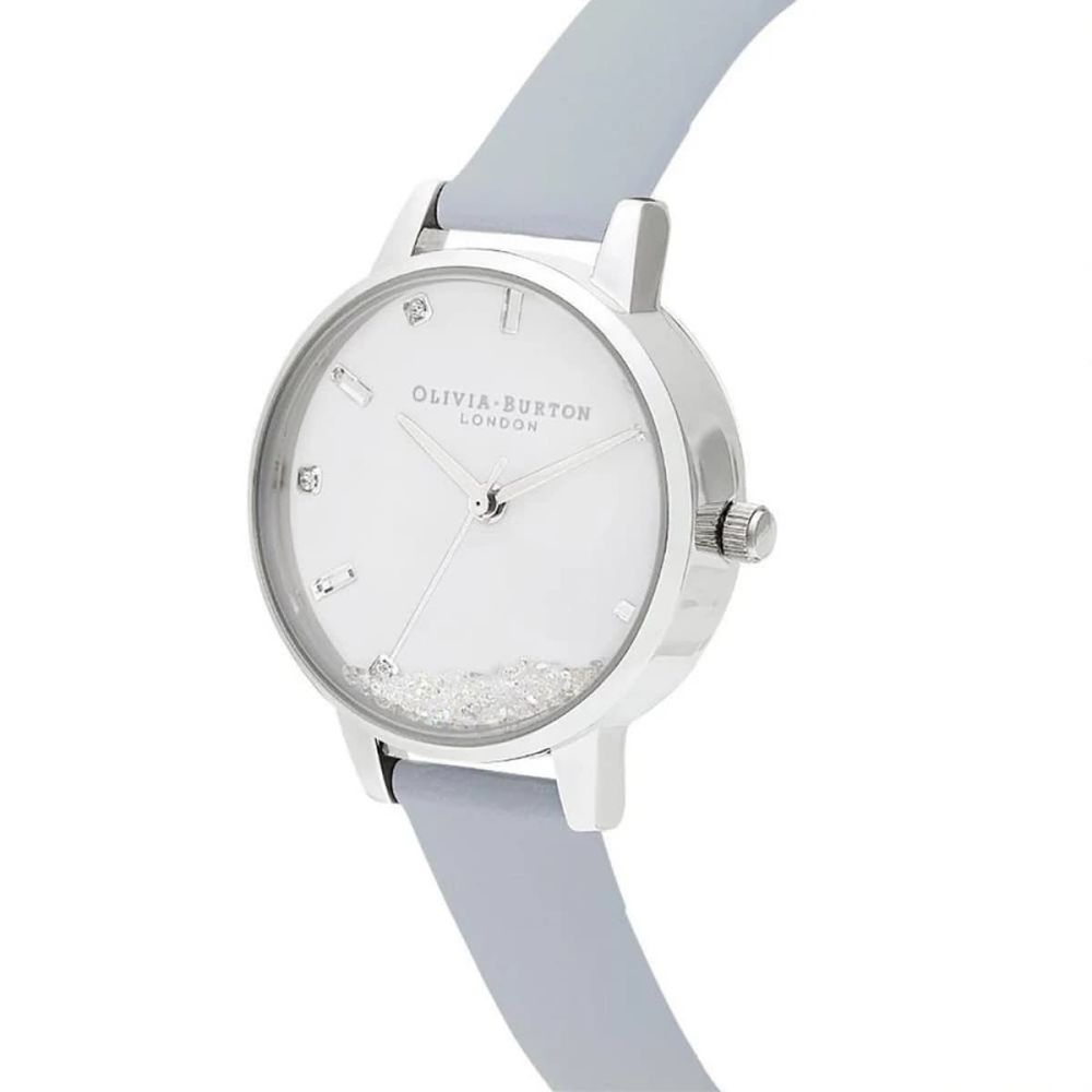 Olivia Burton Blue Artificial Leather Dress Watch