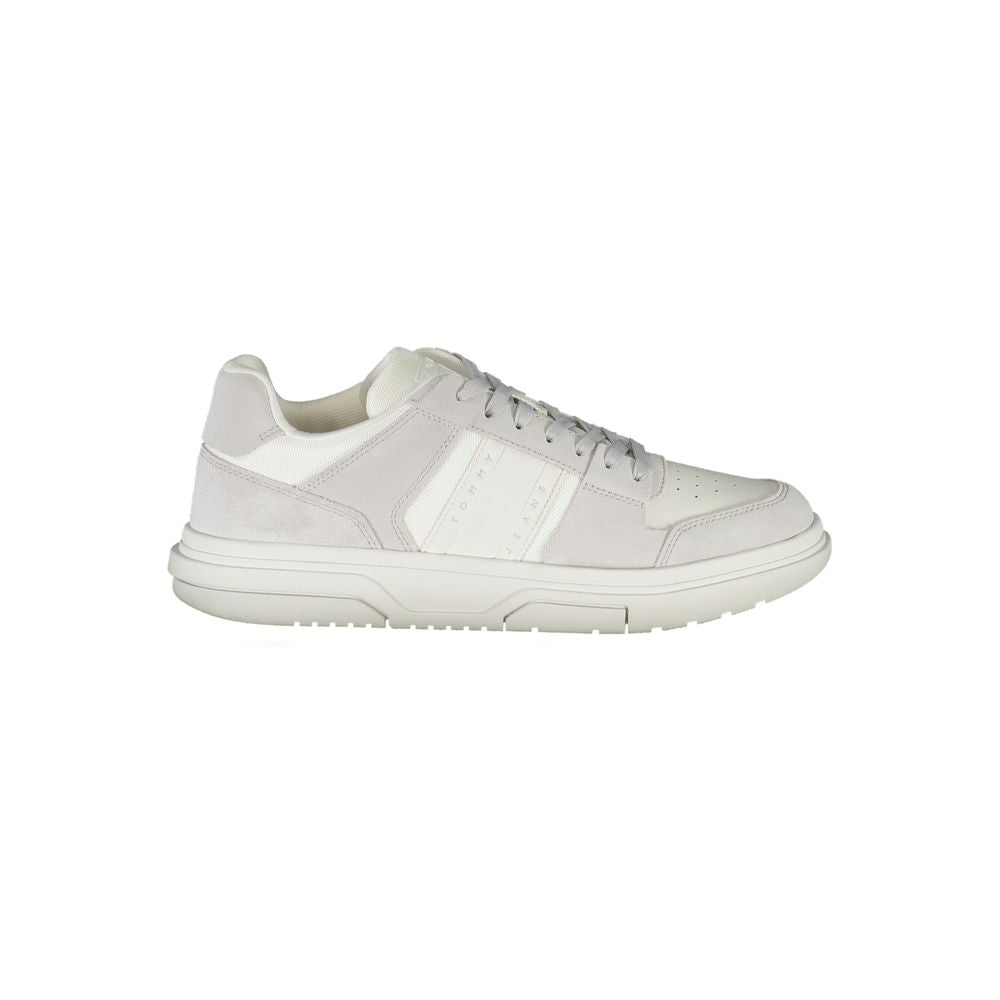 Tommy Hilfiger – Weiße Polyester-Sneaker