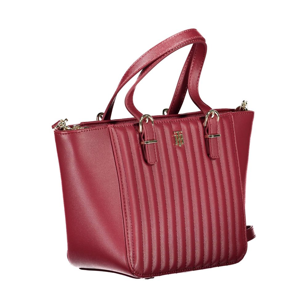 Tommy Hilfiger – Rote Polyethylen-Handtasche