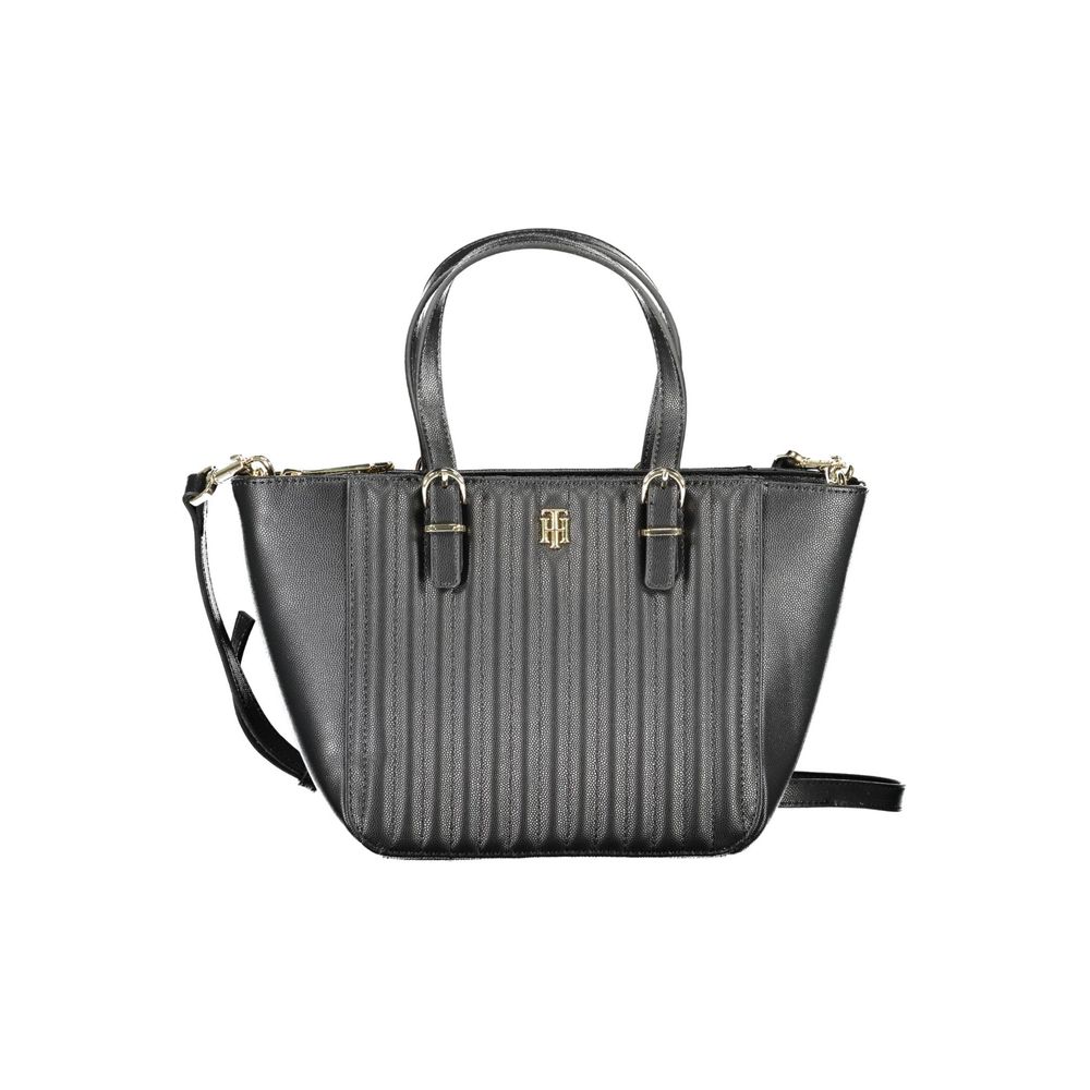 Tommy Hilfiger – Schwarze Polyethylen-Handtasche