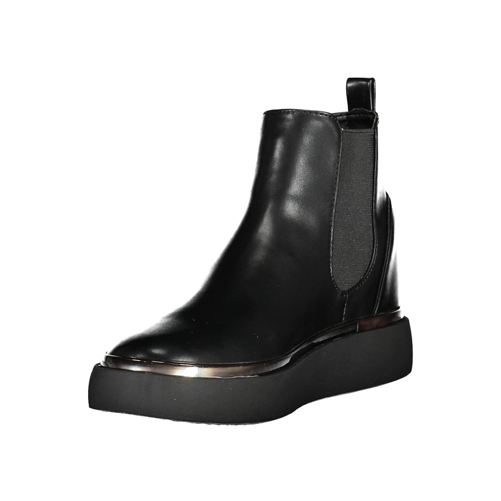 US POLO ASSN. Schwarzer Polyesterstiefel