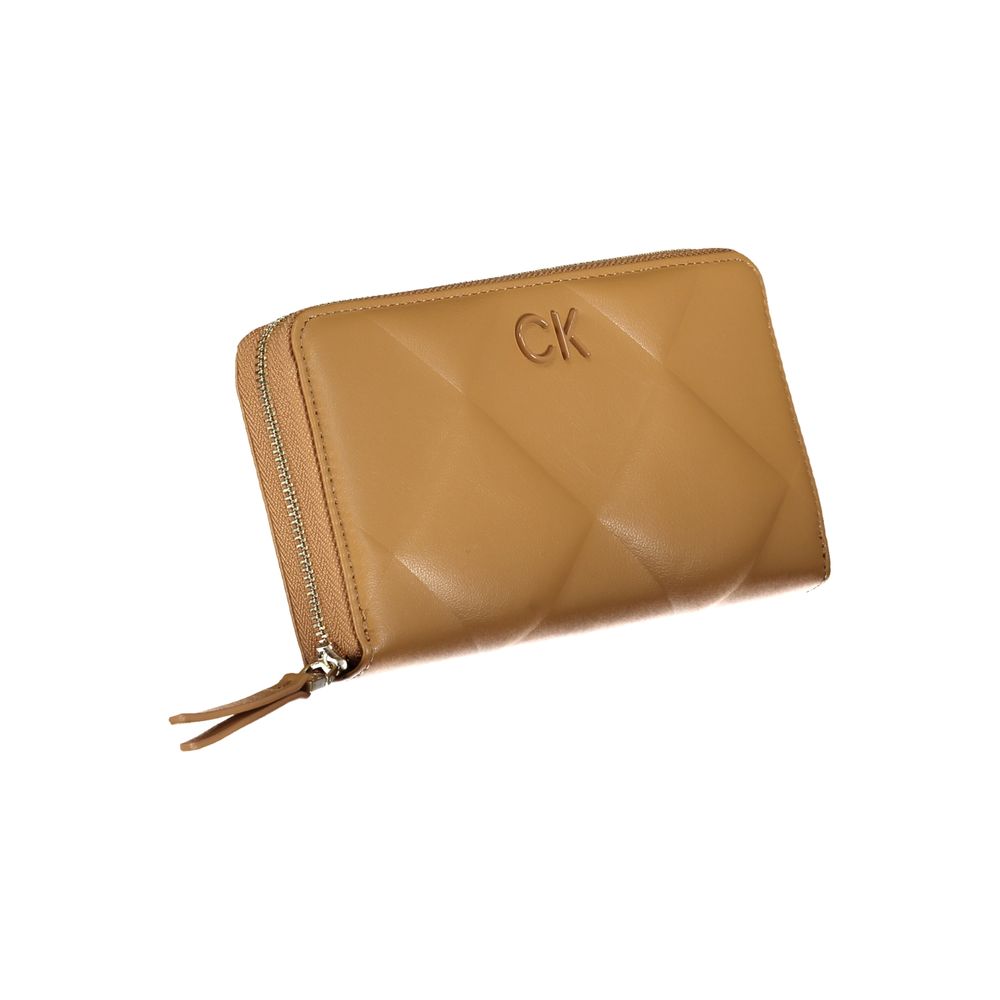 Calvin Klein Braune Polyester-Geldbörse