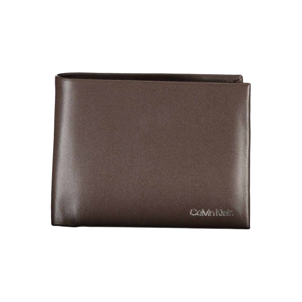Calvin Klein Braune Lederbrieftasche