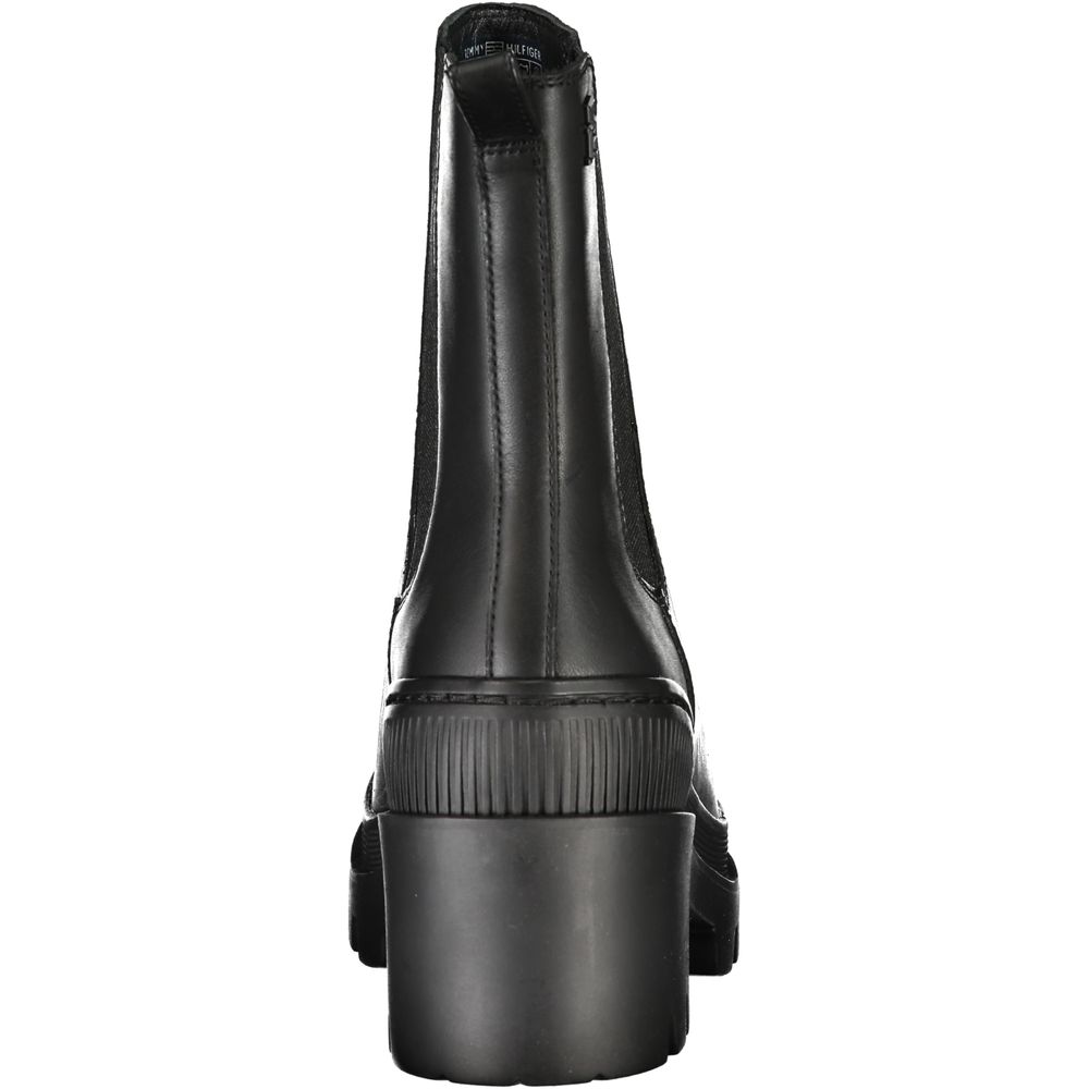 Tommy Hilfiger – Schwarze Polyesterstiefel