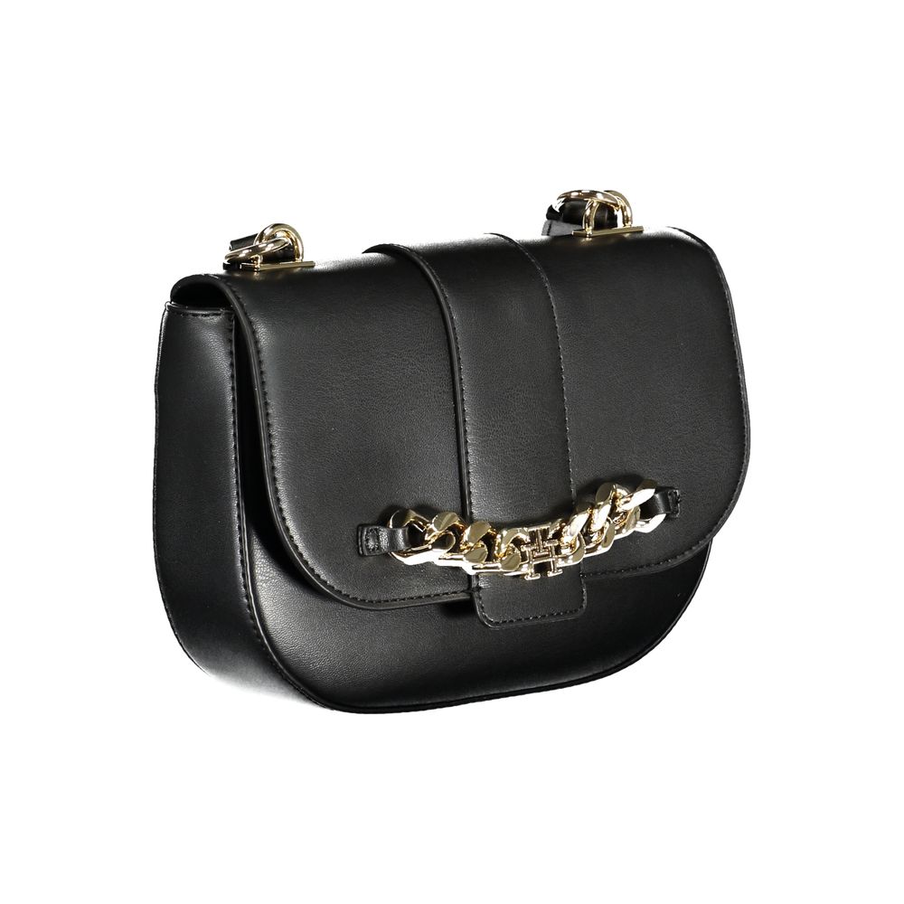 Tommy Hilfiger – Schwarze Polyethylen-Handtasche