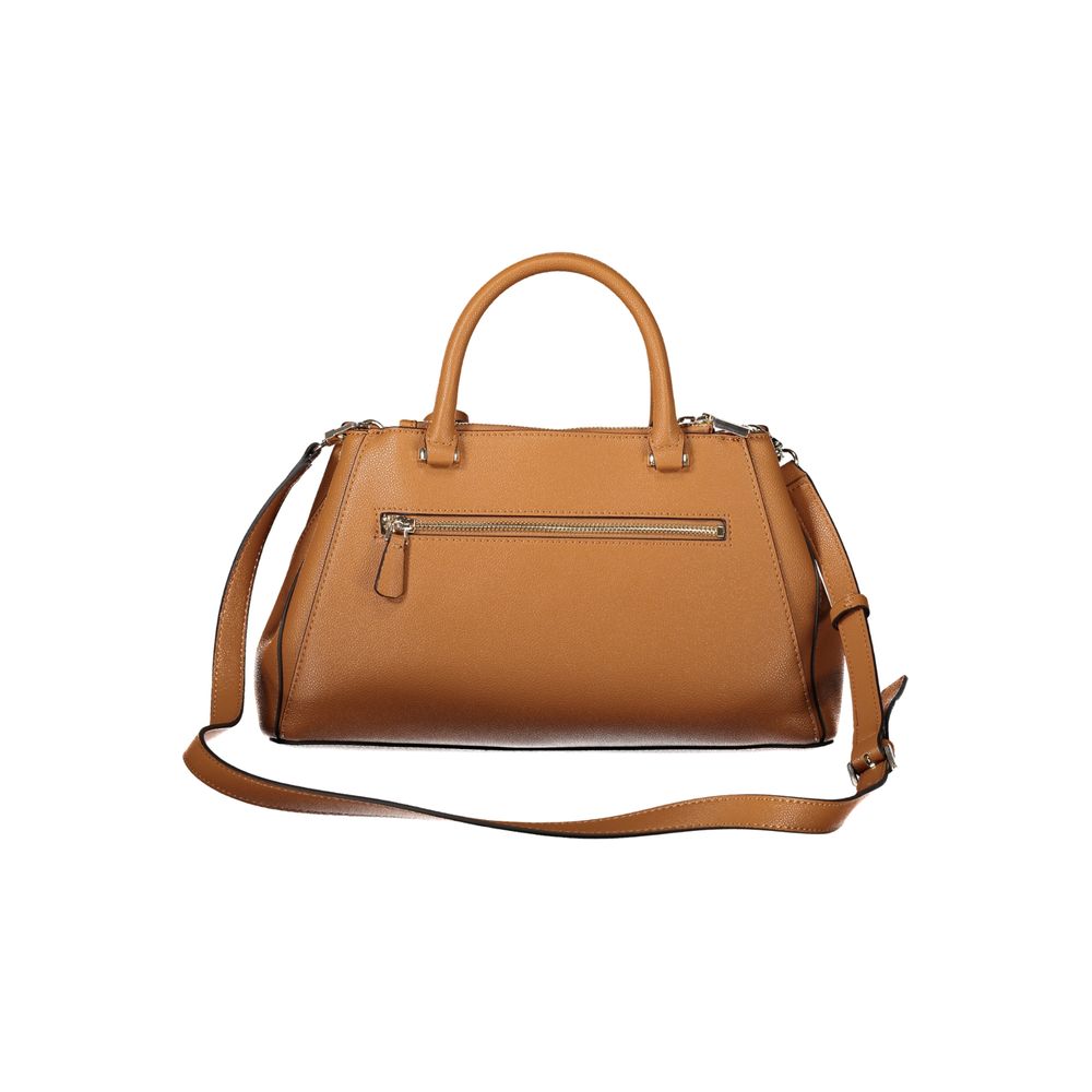 Guess Jeans – Braune Polyethylen-Handtasche