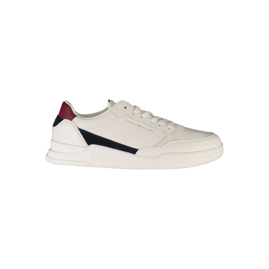 Tommy Hilfiger – Weiße Polyester-Sneaker