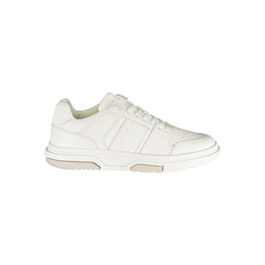 Tommy Hilfiger – Weiße Polyester-Sneaker