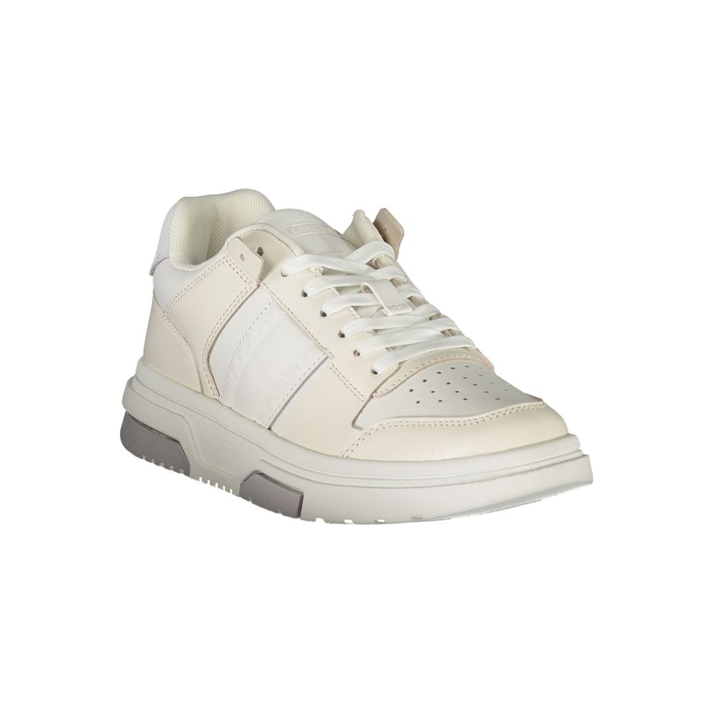 Tommy Hilfiger – Weiße Polyester-Sneaker
