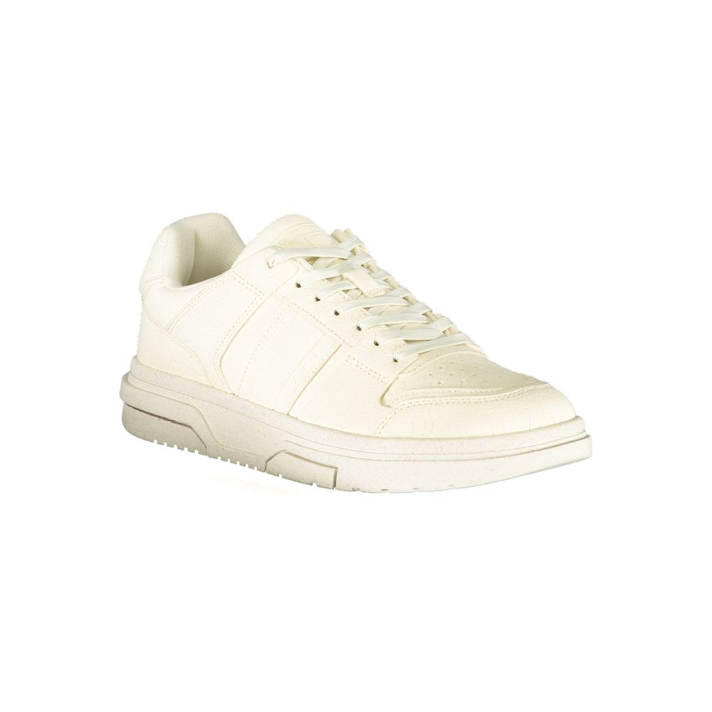 Tommy Hilfiger – Weiße Polyester-Sneaker