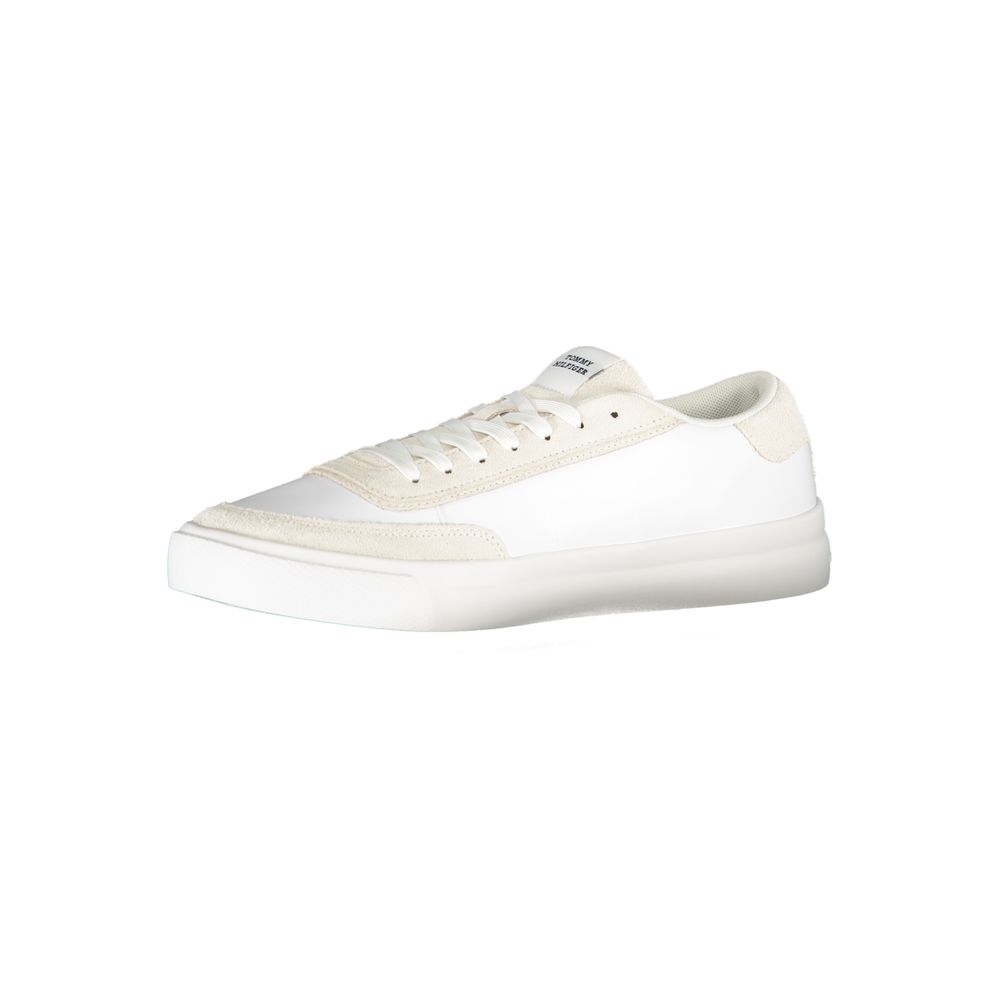 Tommy Hilfiger – Weiße Polyester-Sneaker