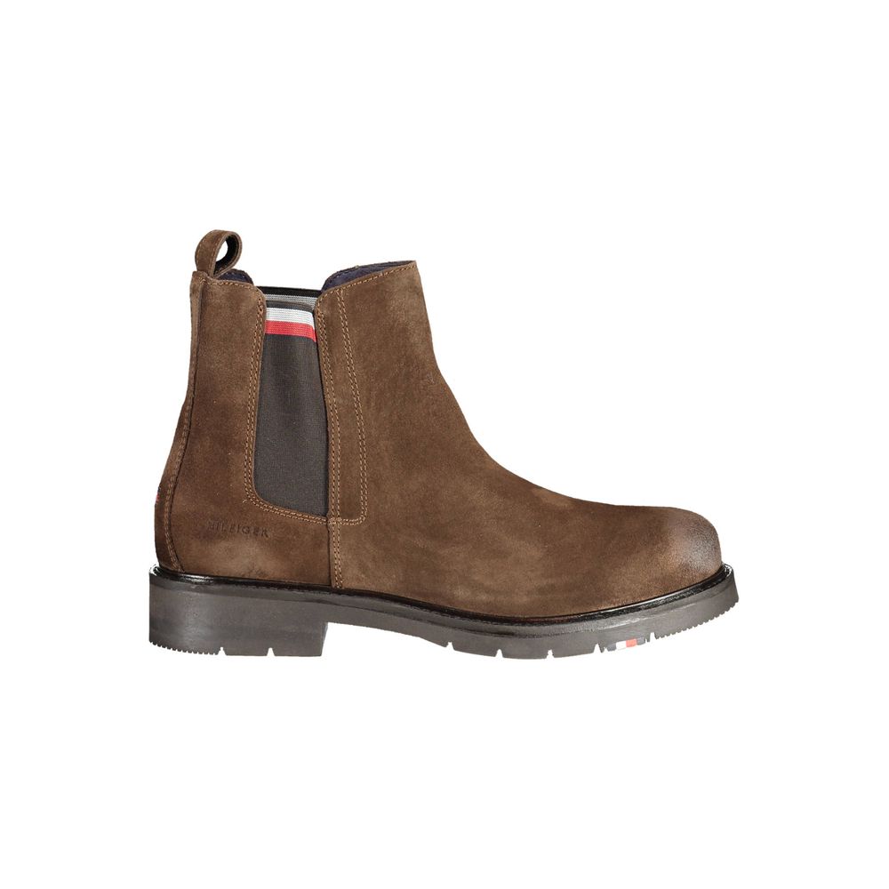 Tommy Hilfiger – Brauner Polyesterstiefel