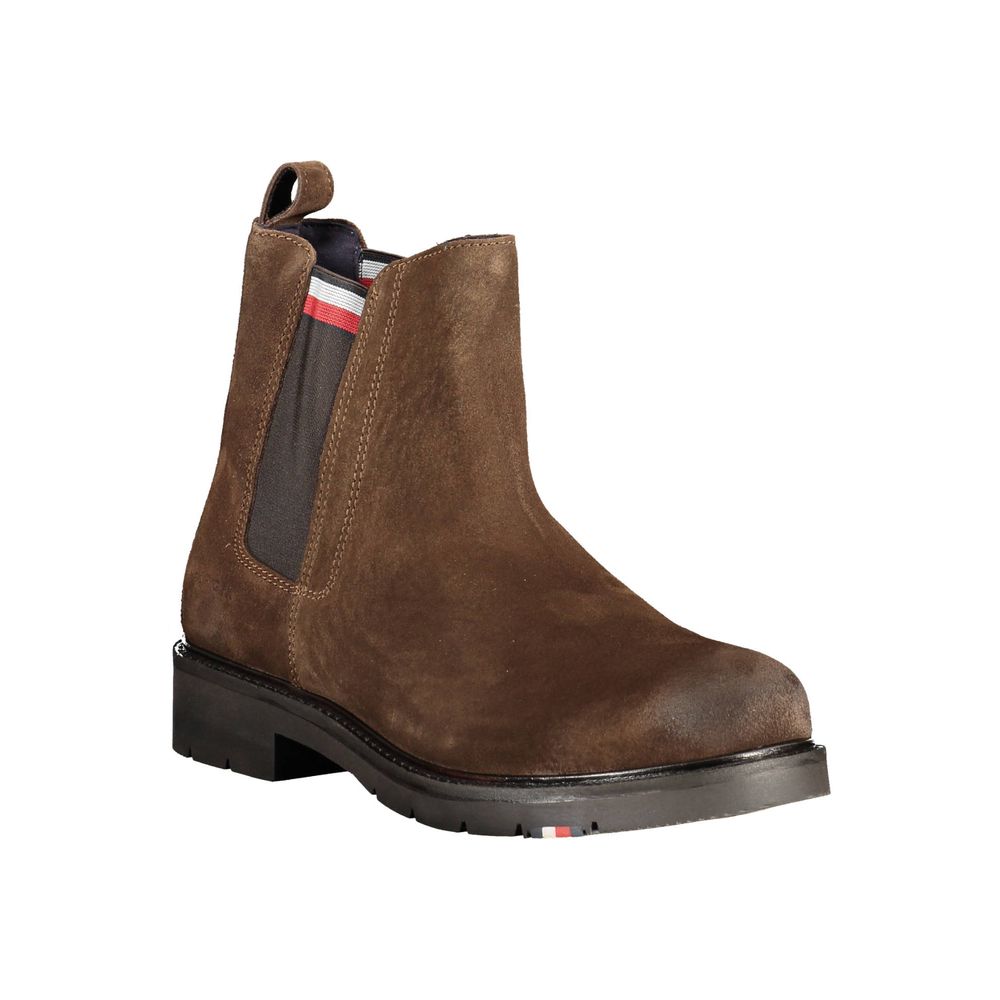 Tommy Hilfiger – Brauner Polyesterstiefel