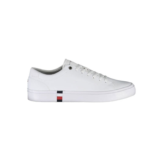 Tommy Hilfiger White Polyester Sneaker