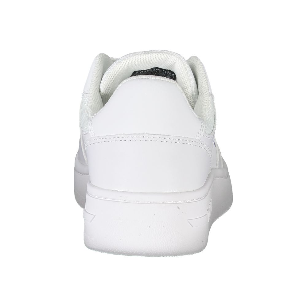 Tommy Hilfiger – Weiße Polyester-Sneaker