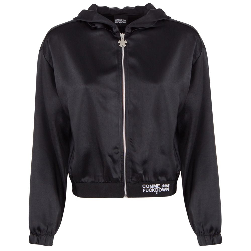 Comme Des Fuckdown – Schwarzer Polyesterpullover