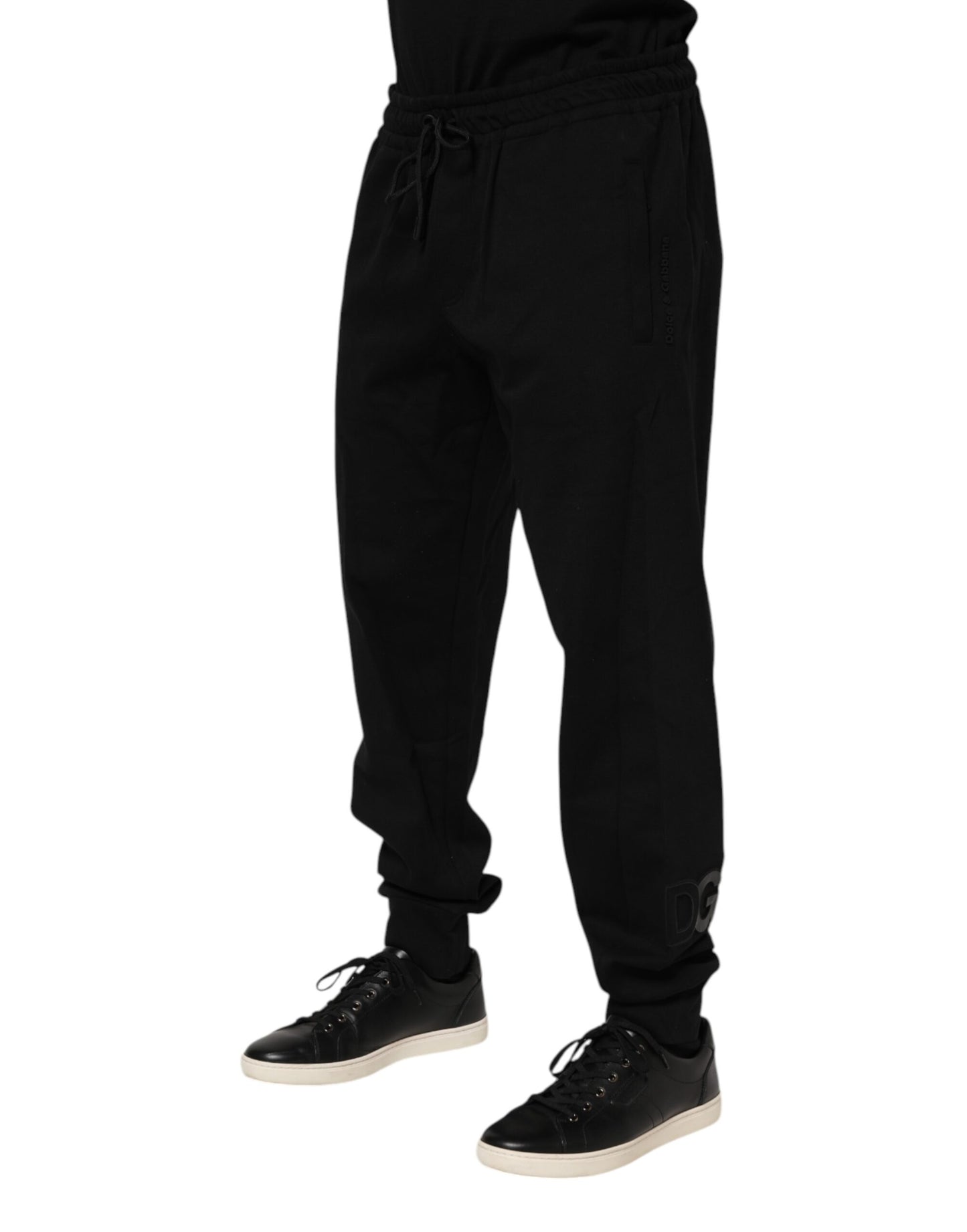 Dolce & Gabbana Schwarze Jogginghose aus Baumwolle für Herren